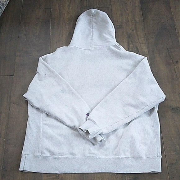 VTG 90S CHAMPION PATCHED REVERSE WEAVE LARGE SPELLOUT  HOODIE MENS 2XL - Picture 9 of 9